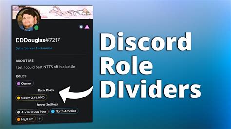 This bot is made to organize your server roles with the use of "Role Dividers" these roles would be colored 18191c the bot will automatically give a member the closest role divider the resides under a role there is no limit to how many role dividers you can use. . Discord role dividers
